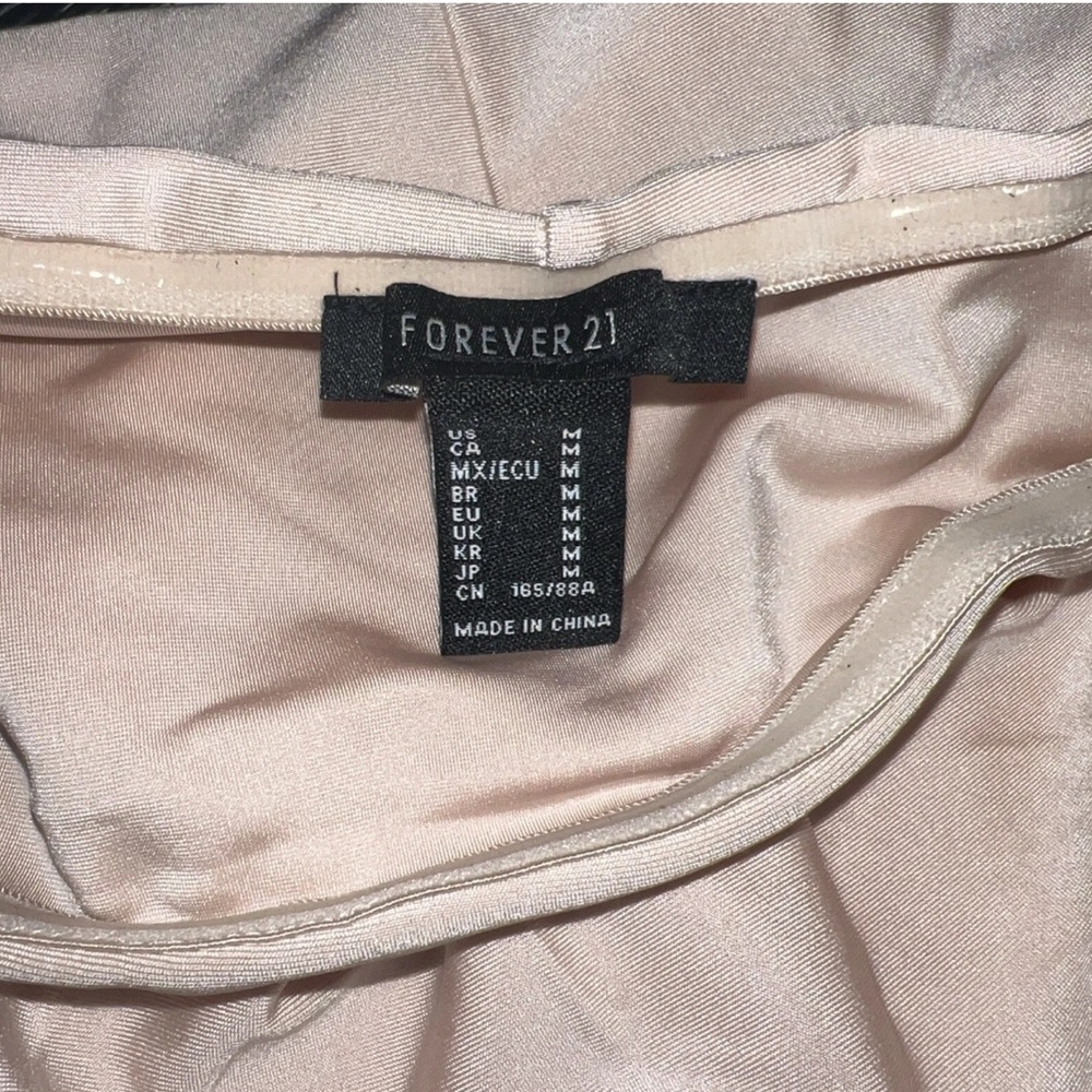 Forever 21 Cream Satin Chemise